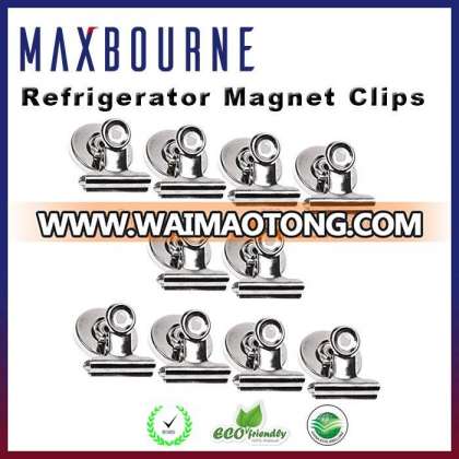 Hot selling magnetic spring clips clamp/ magnet for refrigerator / magnet hook clips